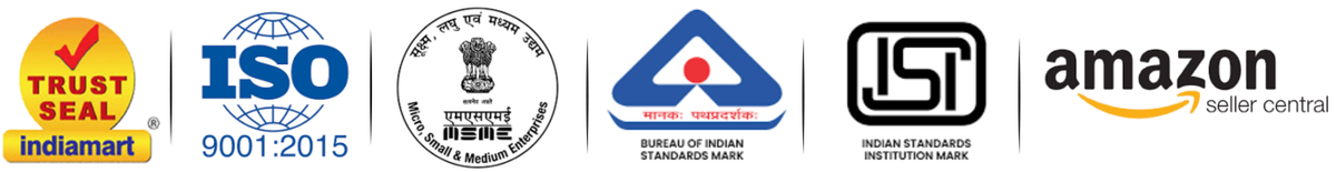 Auto Flow Lubricants certifications: ISO 9001:2015, BIS, MSME, ISI, IndiaMART Trust Seal, Amazon Seller Central